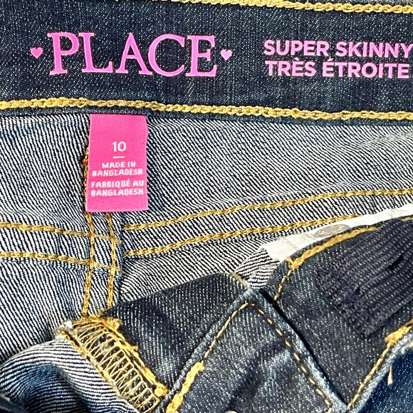Girls Place super skinny dark denim jeans - Picture 3 of 3
